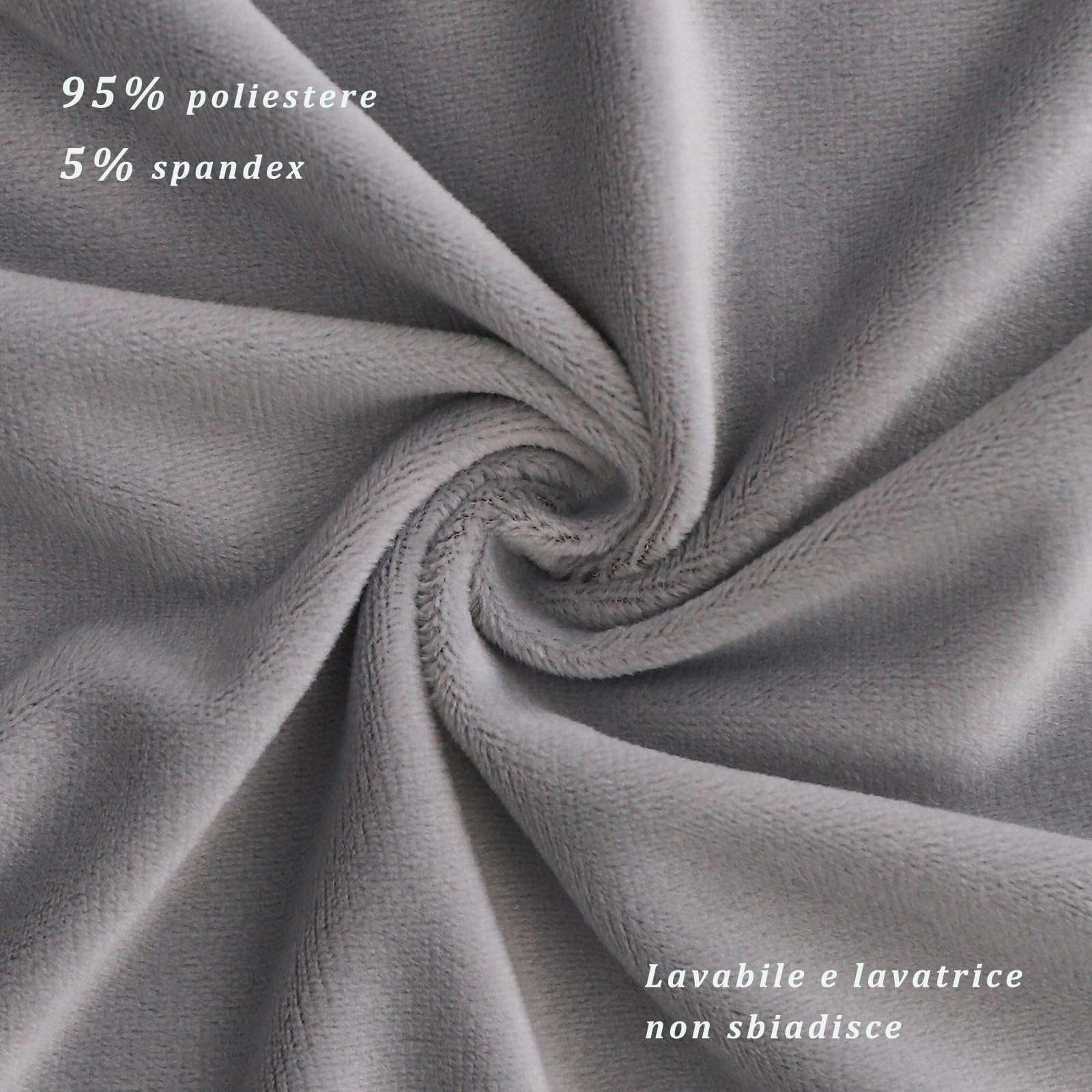WSGJHB Copri Testata Letto Matrimoniale，Elastico Copritesta Protezione Copritestiera Copri Testiera (180-200cm, grigio chiaro)