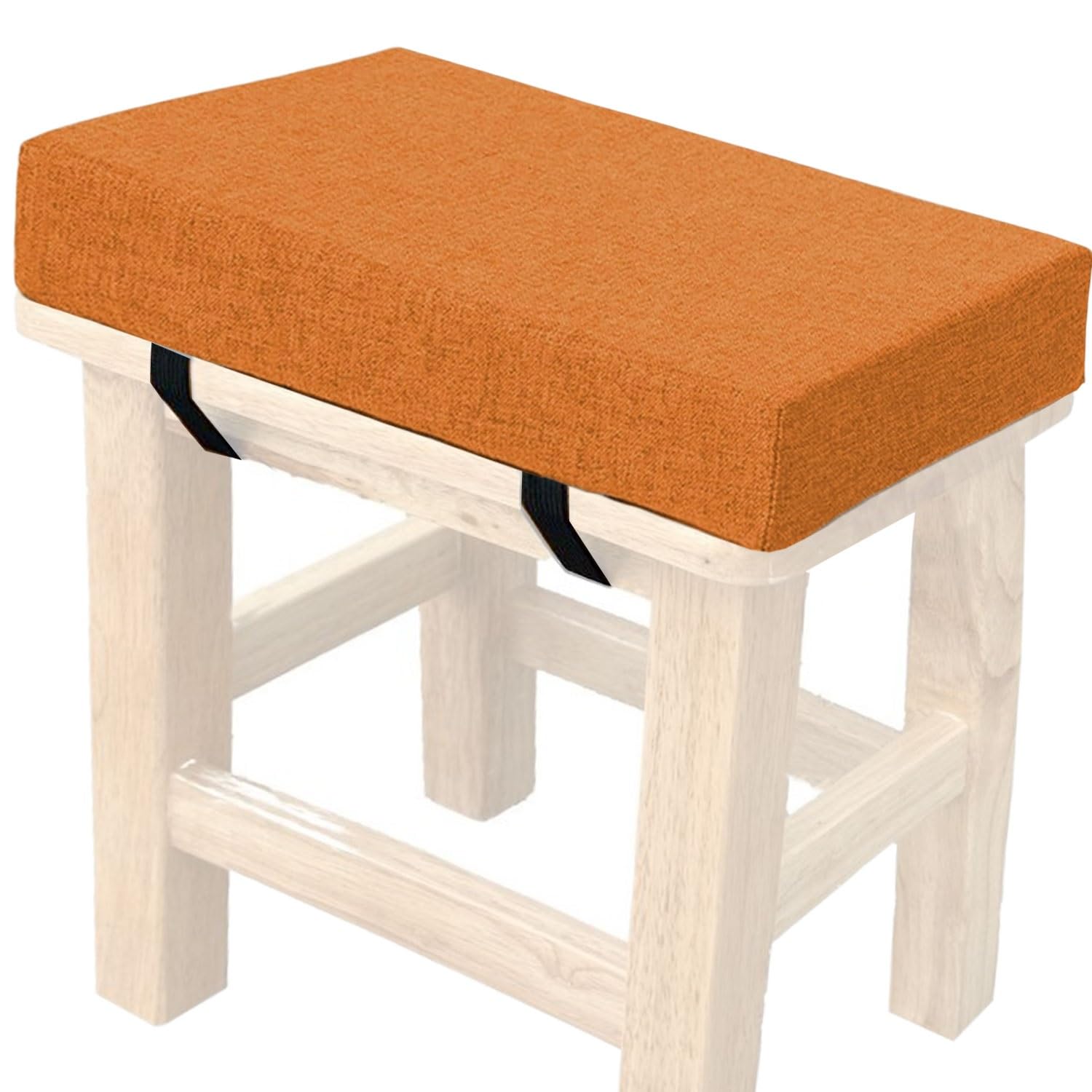 Hkjgnh @9 Memory Foam Square Seat Cushion3/5/8Cm Thick,35/40/45/50Cm Rectangular Stool Cushion,Anti - Slip, Seat Cushion Seat Pads Dining Chairs With Removable Cover For Kitchen Bar Chairs(,40X40x8cm)