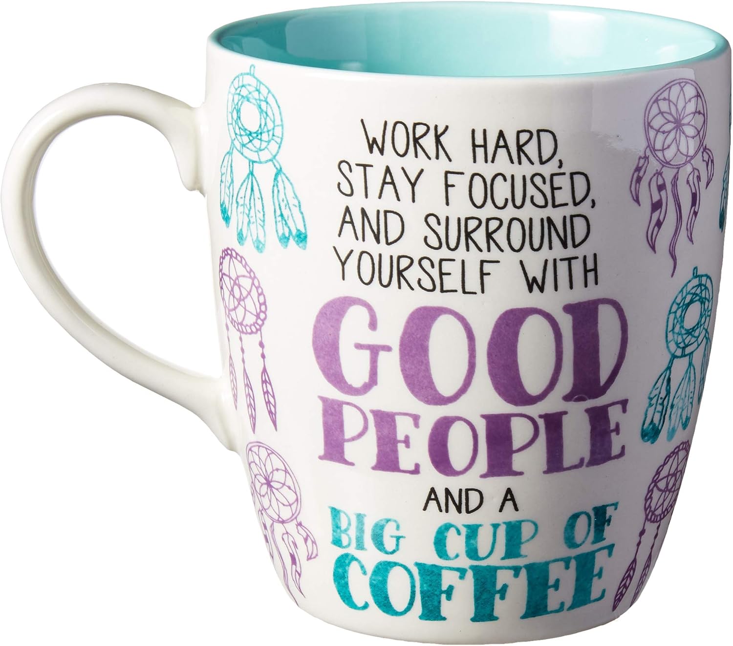 Enesco Our Name is Mud Dream Big Oversized Coffee Mug, 28 Ounce, Multicolor