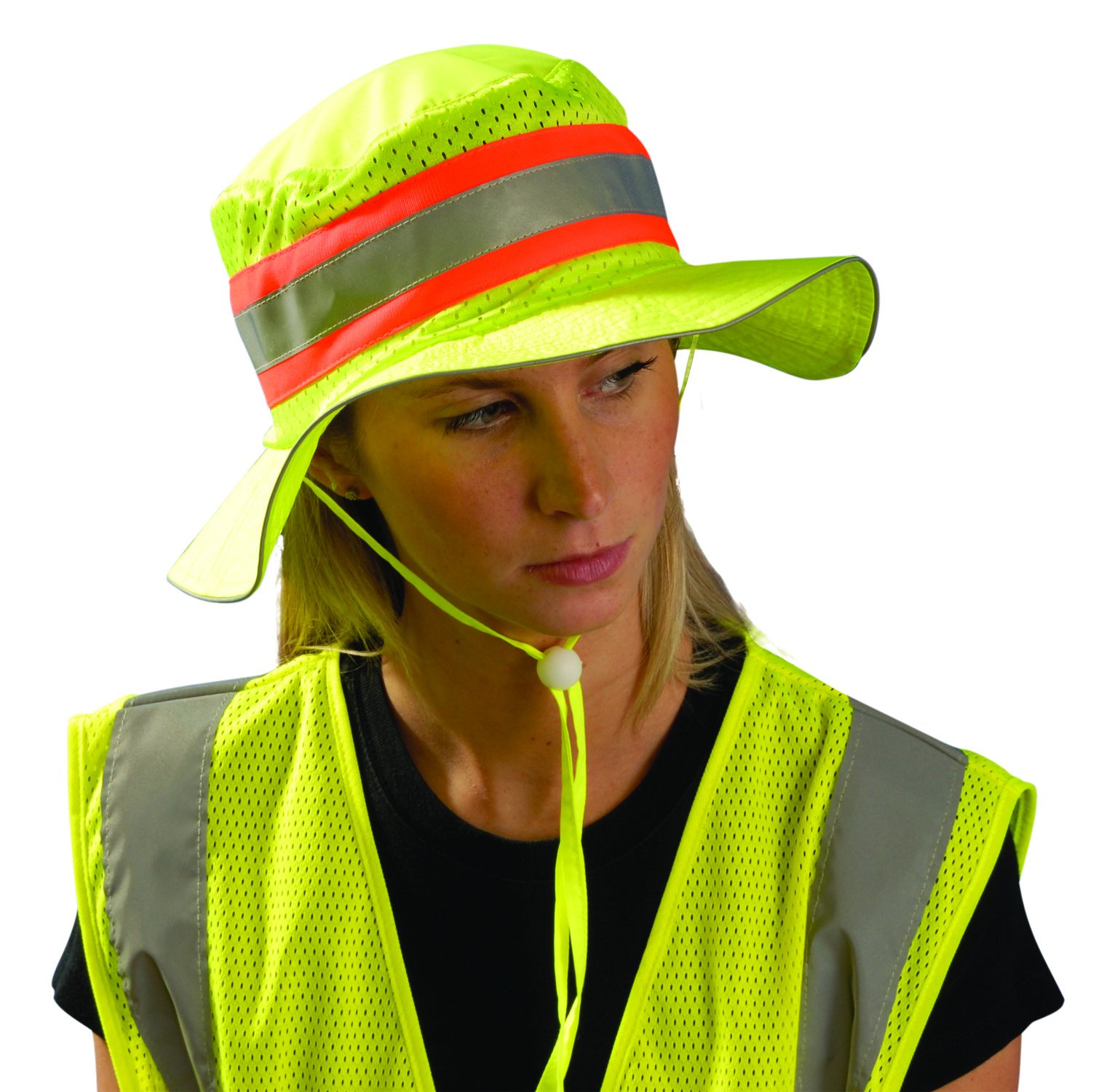 Occunomix LUX-RNG-YL Hi-Viz Ranger Hat, Large, Yellow