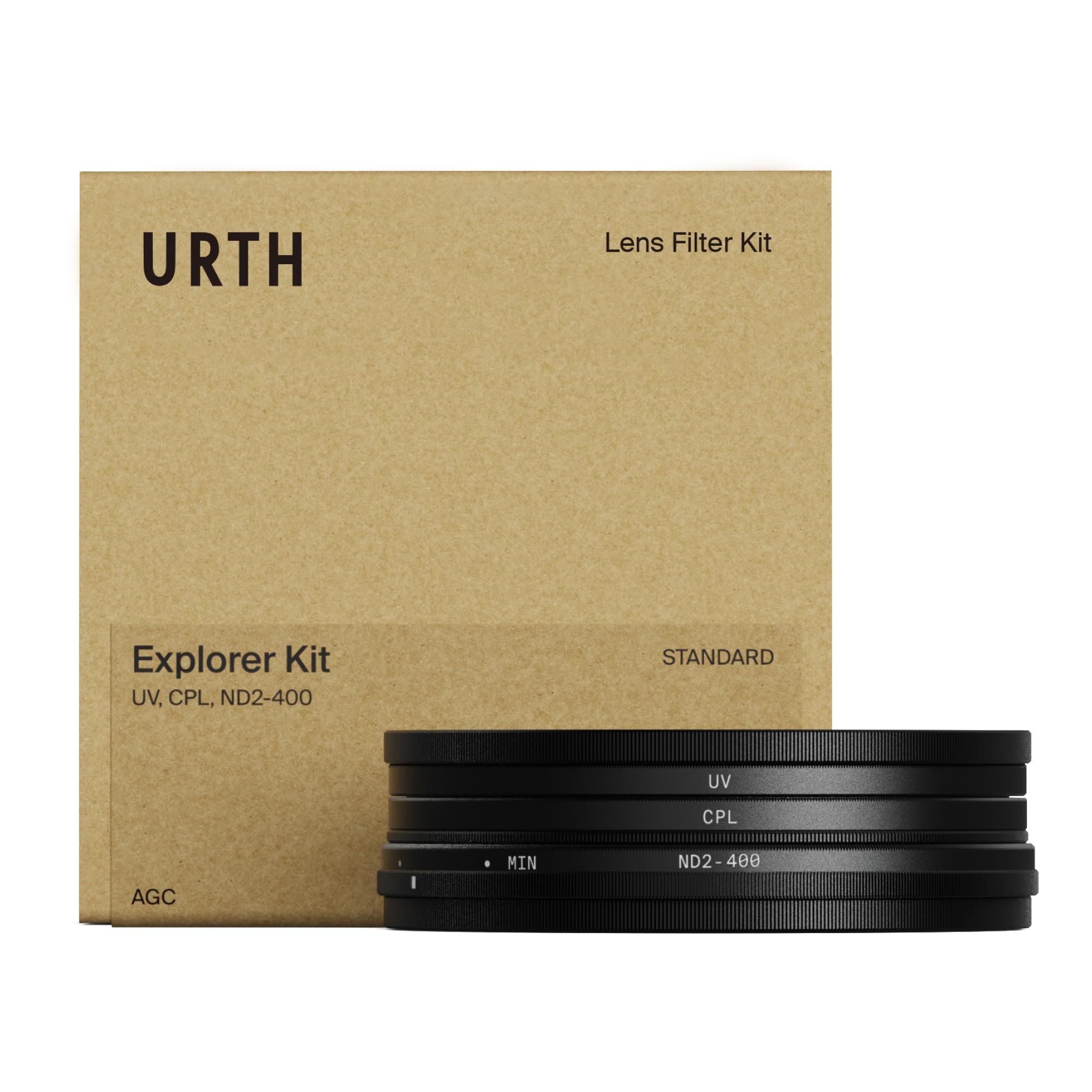 Urth - Kit filtri per obiettivi 77 mm UV, polarizzatore circolare (CPL), ND2-​400 (Plus+)
