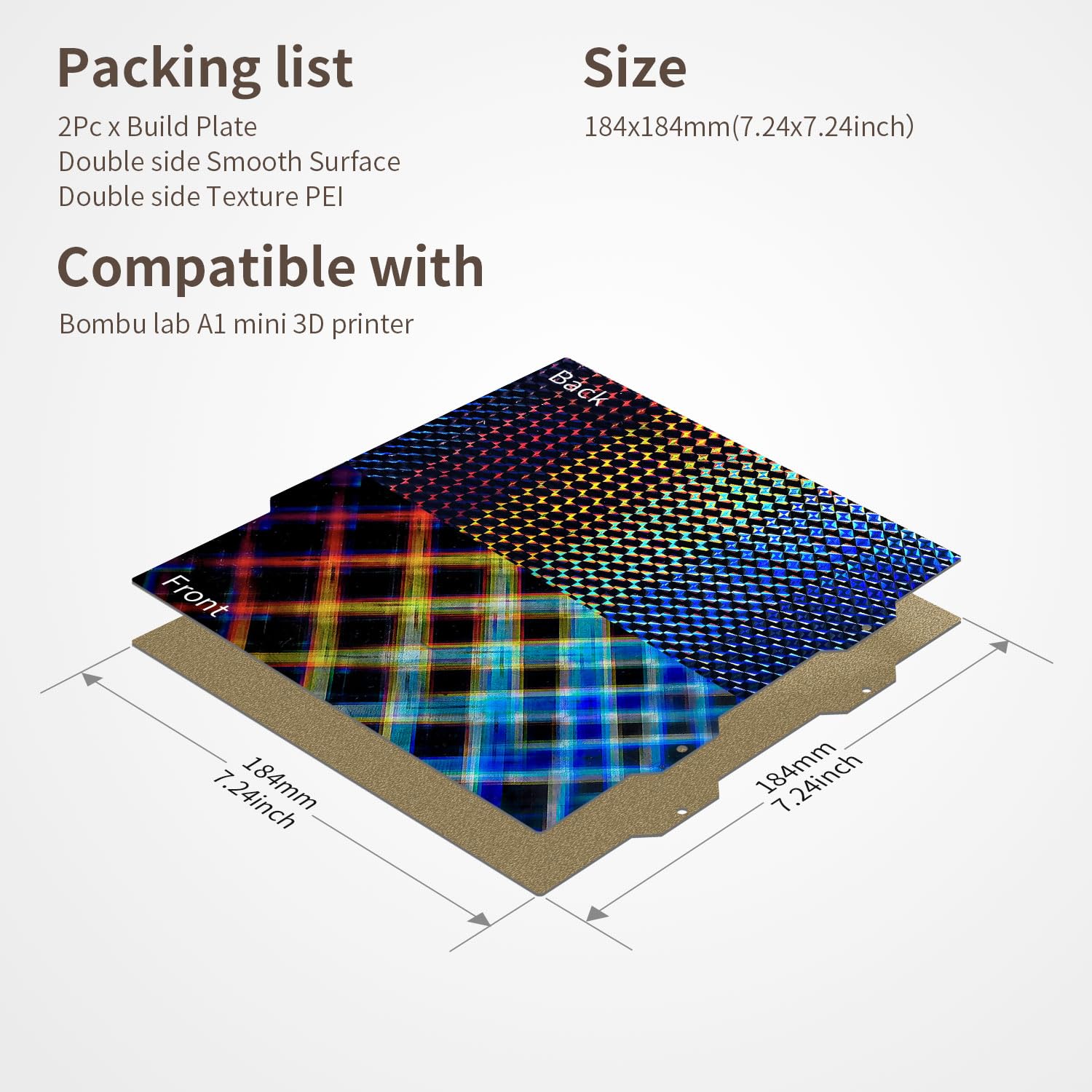 Bambu A1 mini ＋ビルドプレート４枚他おまけ付き！ Bambu Lab 3D効果転写シート+ビルドプレート A1 mini — 3D