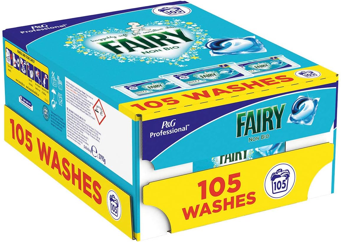 Fairy Non Bio Pods - Washing Capsules for Sensitive Skin - Pack of 3 x 35 Pods - 105 Washes