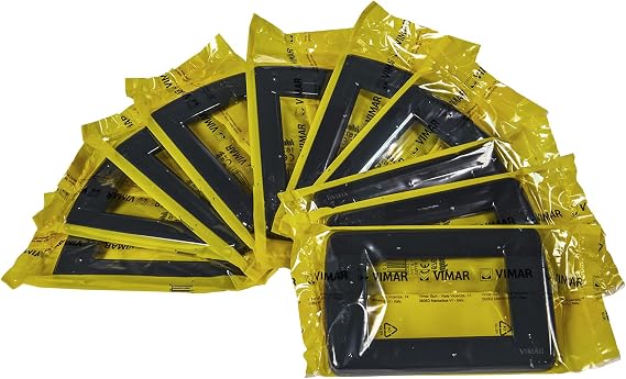 Vimar Idea 0T16763.15 Rondo 3 modules technopolymer, 10 Pieces, Graphite Grey