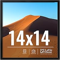 Vista 142 de LaVie Home Marco de fotos de 2 x 3, marco de fotos negro de 2 x 3 con plexiglás HD, marco de visualización de 2 x 3, 1 paquete, colección clásica