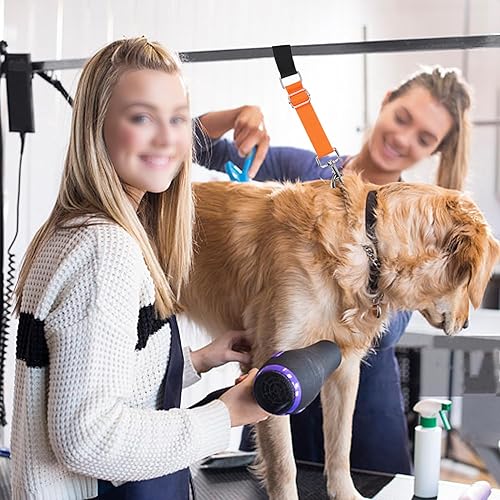 Miniatura 4 de Accesorios para brazo de mesa de aseo de perros para mascotas, lazos de aseo para extensor de brazo de mesa, bucle de extensión ajustable, correa de