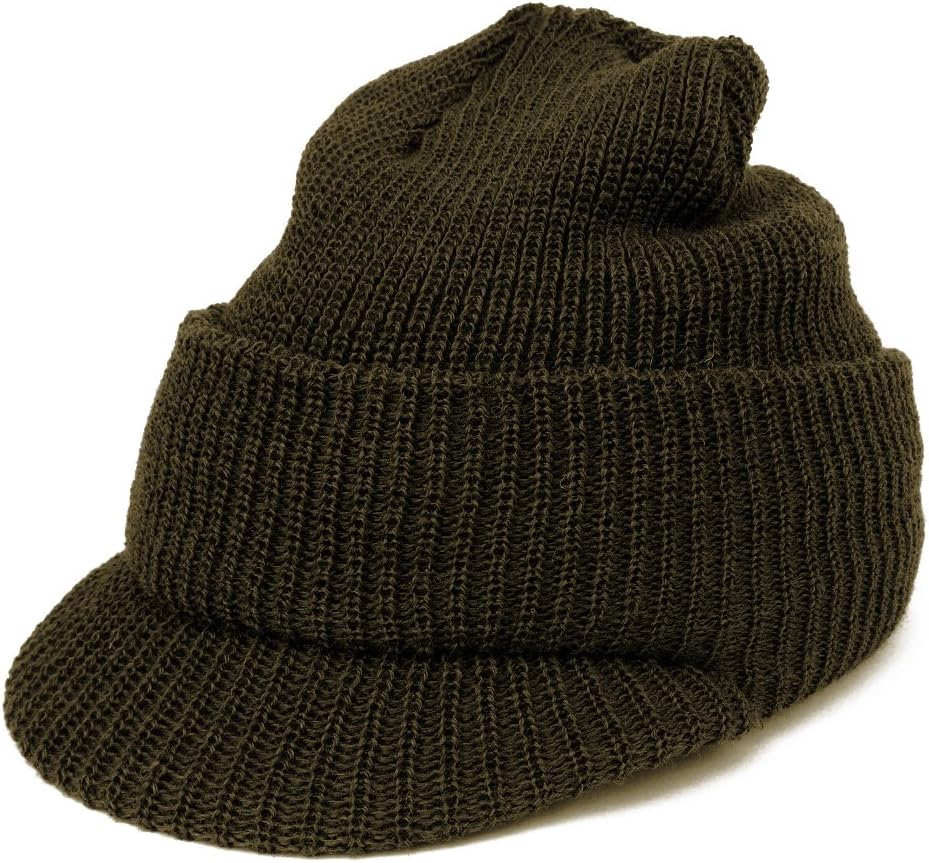 Made in USA, Government Issue 100% Wool Beanie Cap