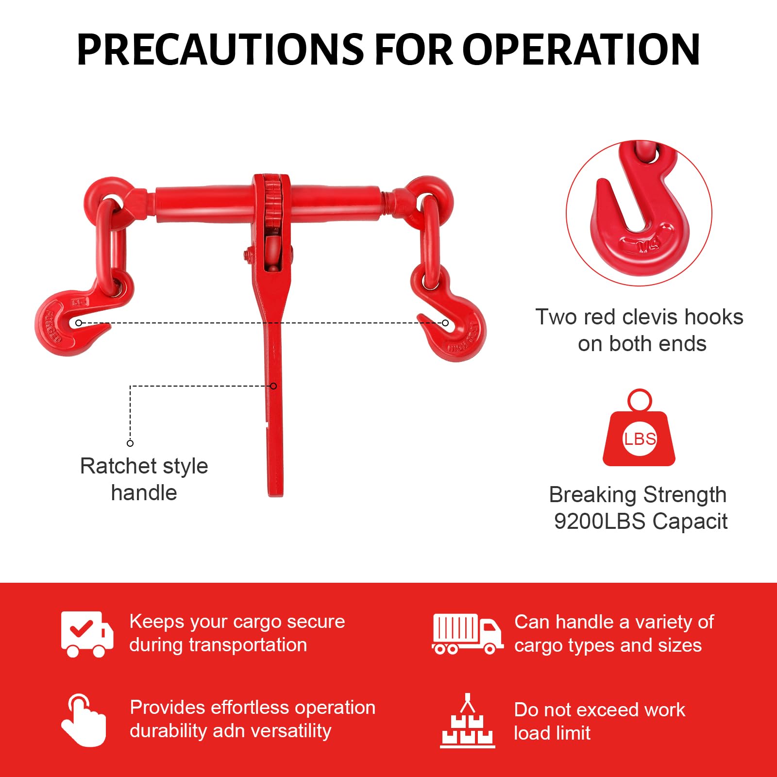 FAHKNS Load Binders - Secure Heavy Loads -5 FAHKNS Load Binders - Secure Heavy Loads -5