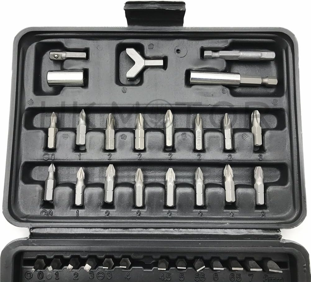 HONGK- 100 PIECE SECURITY BIT SET LOCKSMITH PC TORX HEX KEY [B06X6H7MCW]