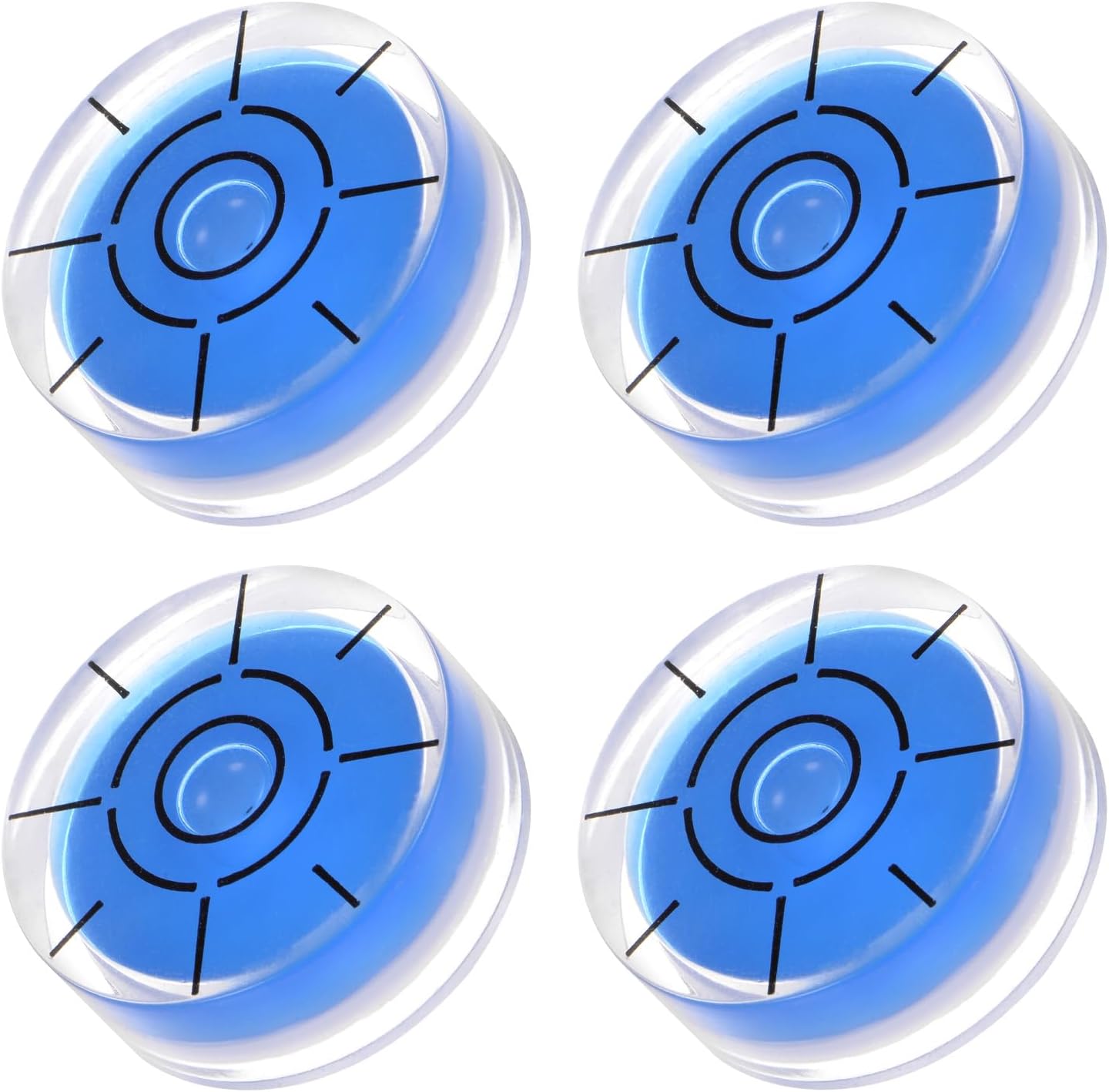 4 Piezas Nivel de Burbuja Circular Pequeño - 32mm Diámetro