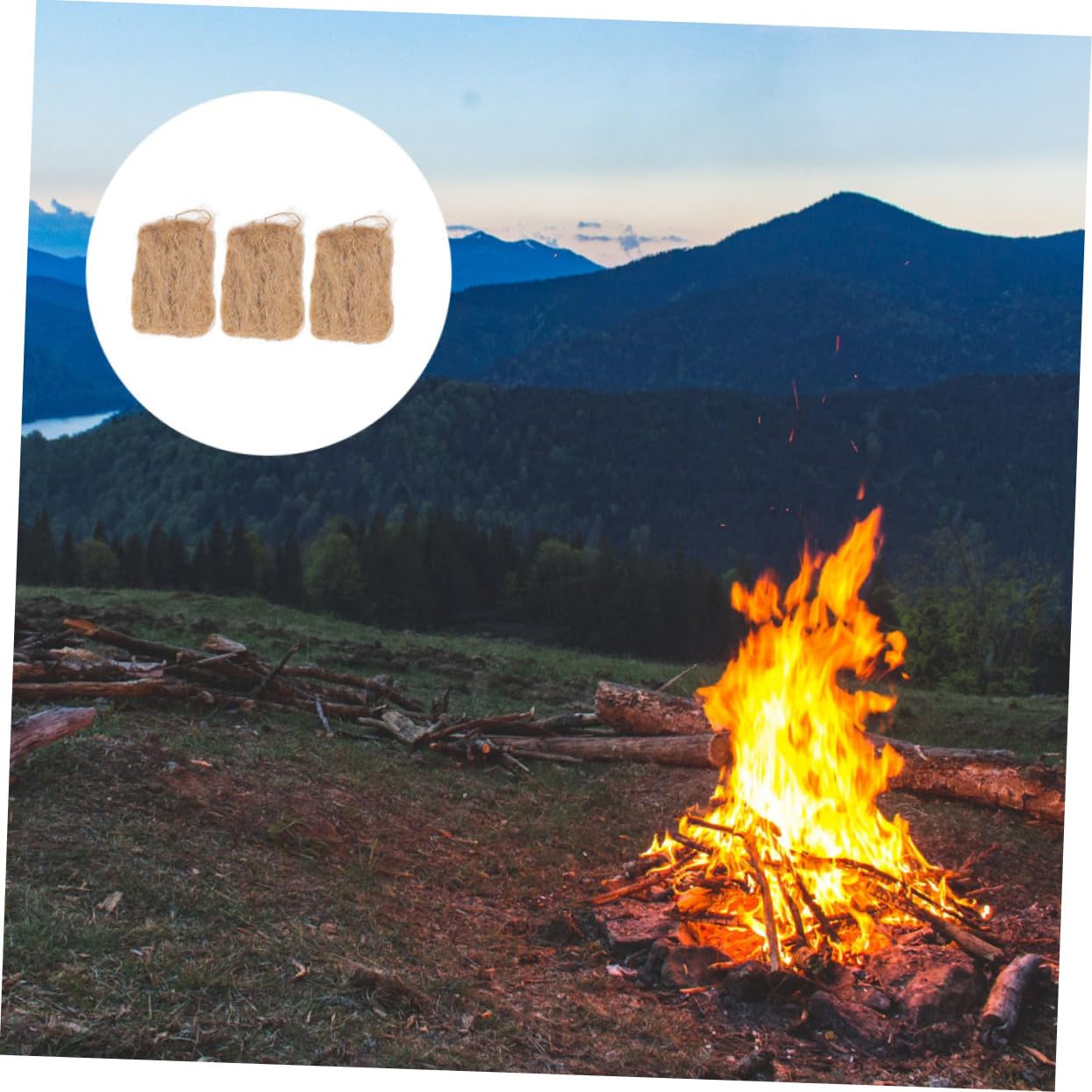 Mipcase Lot De 4 Allume-feu Pratiques Équipement De Camping Accessoires De Survie pour Allume-feu Extérieur 3 Pièces X 4