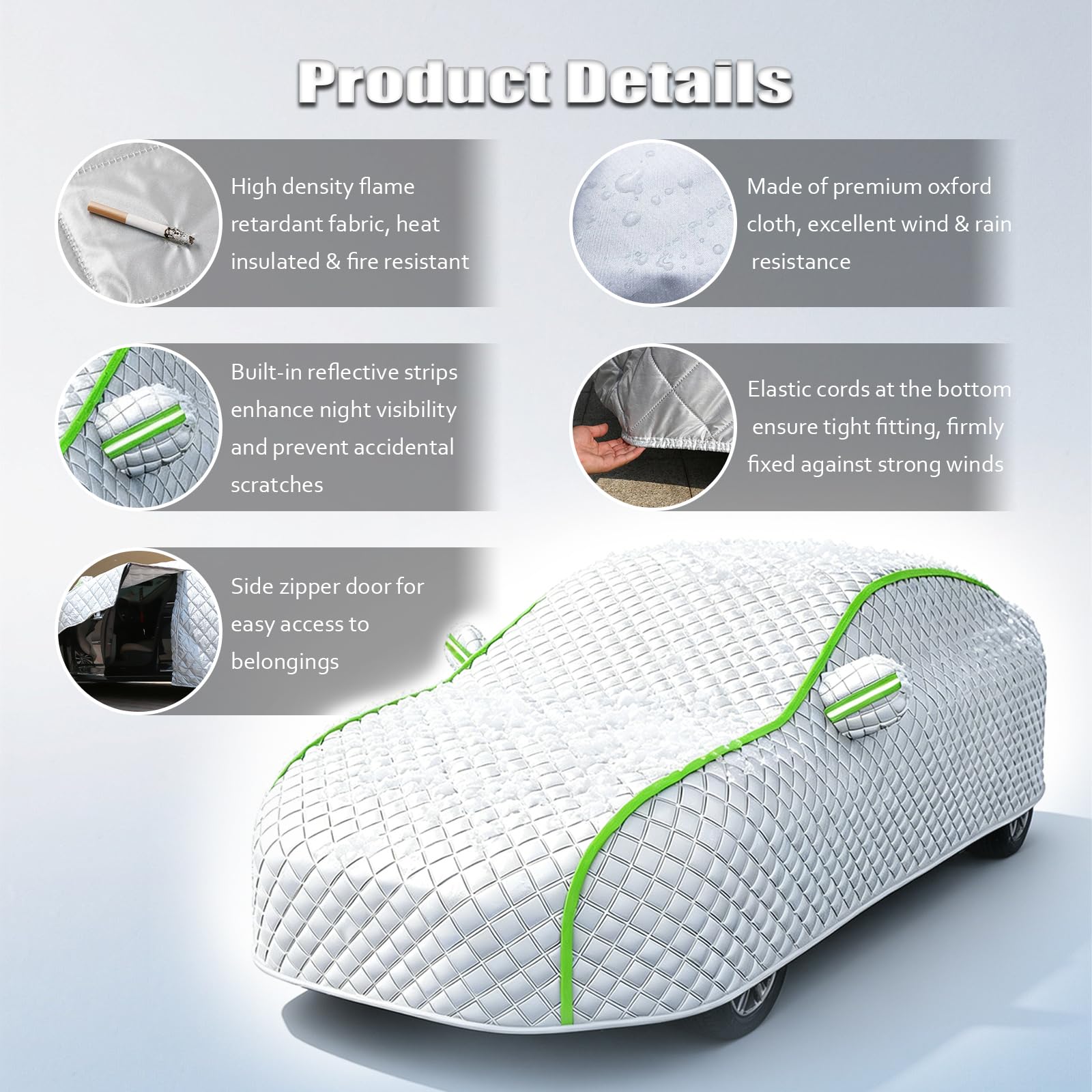 Housse Voiture Exterieur Anti Grele pour BMW Serie 1 2024-2025, Bache Voiture Étanche, Couverture Complète, Les UV, la Poussière et Les Rayures, Toutes Saisons