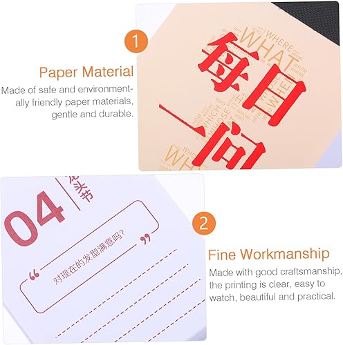 Miniatura 9 de Operitacx Accessories 2022 Tearable Schedule Planner easel Chinese style Hand torn tearable calendarios de adviento office accessories chic Paper