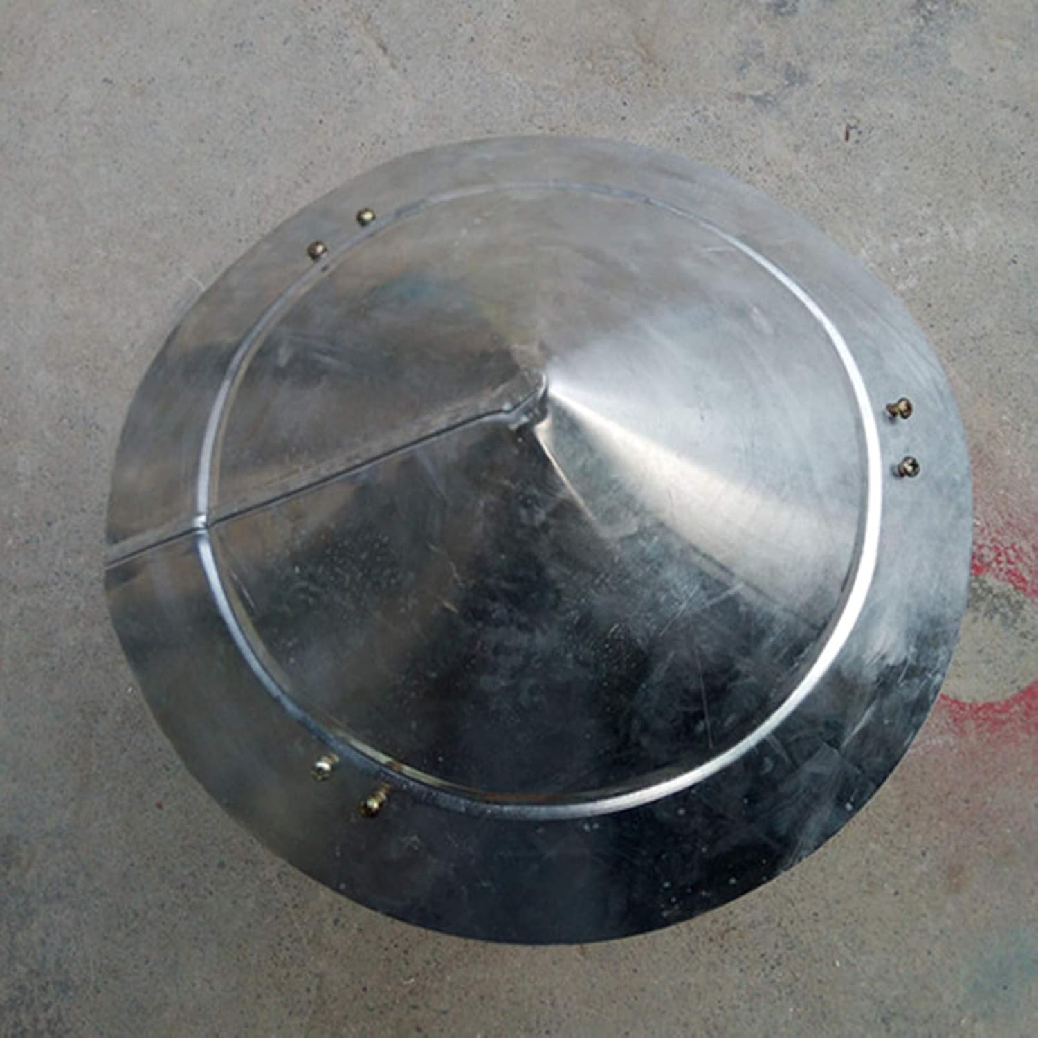 Chimney Cowl Cap Round Chimney Cowl Bird Guard Roof Cowl Rain Cover Protector Cap Ending Draught Fire Roof Cowl (18cm)
