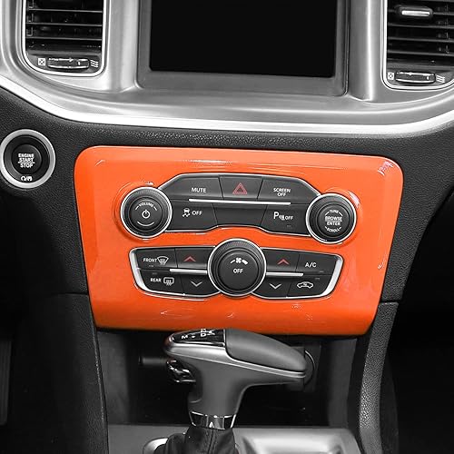 Vista 42 de Voodonala Para cargador de radio AC CD interruptor panel de ajuste para Dodge Charger 2015-2019, ABS rosa 1 unidad Rosa/Rebel Fun.