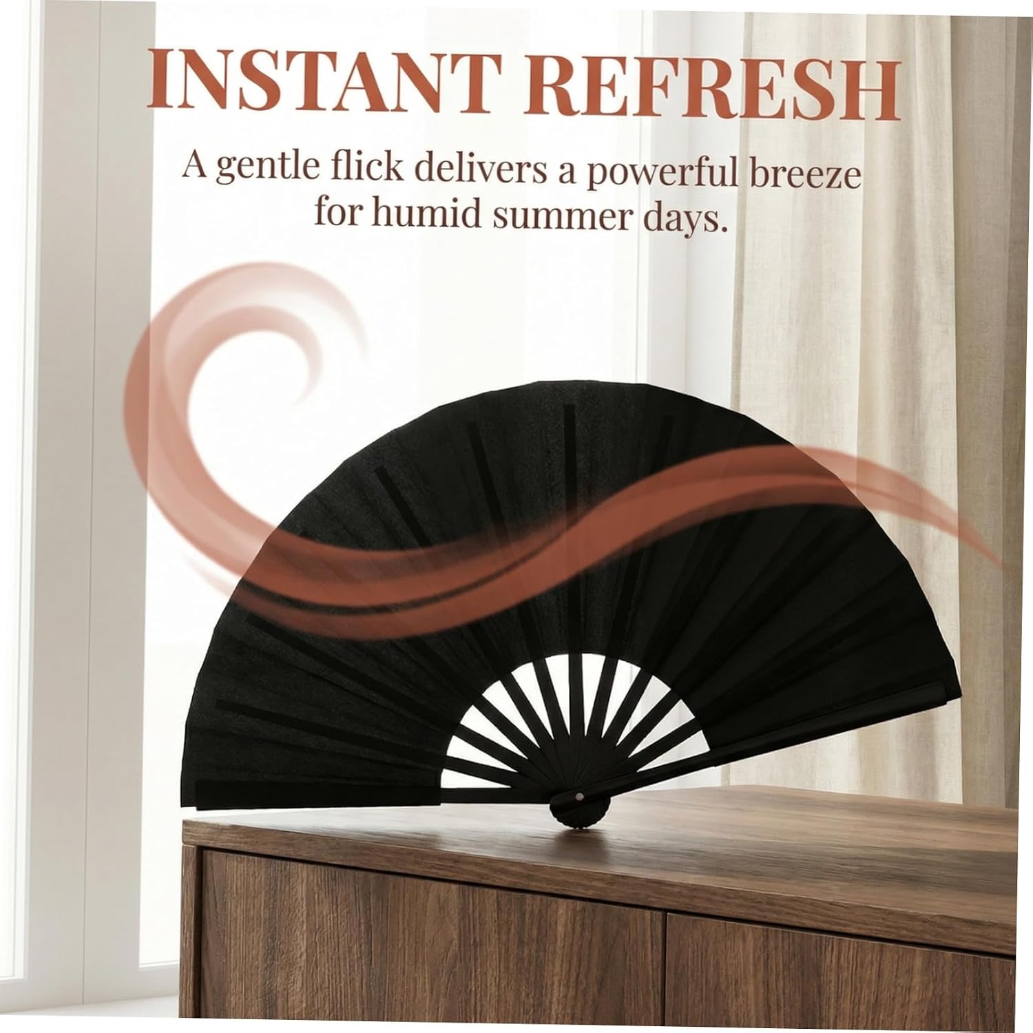 3 Sets Black Folding Hand Held Fans for Tai Chi and Kung Fu Performance – 10-inch Vintage Oxford Cloth Martial Arts Dance Fans with Storage Pouch for Line Dancing and Chinese