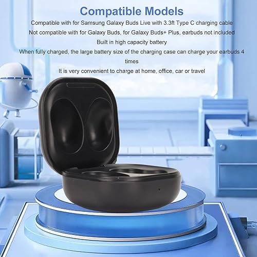 Miniatura 7 de Estuche de carga R180, 600mAh USB Auriculares Cargador Caso de Reemplazo, Cargador Dock Station para Auriculares Bluetooth