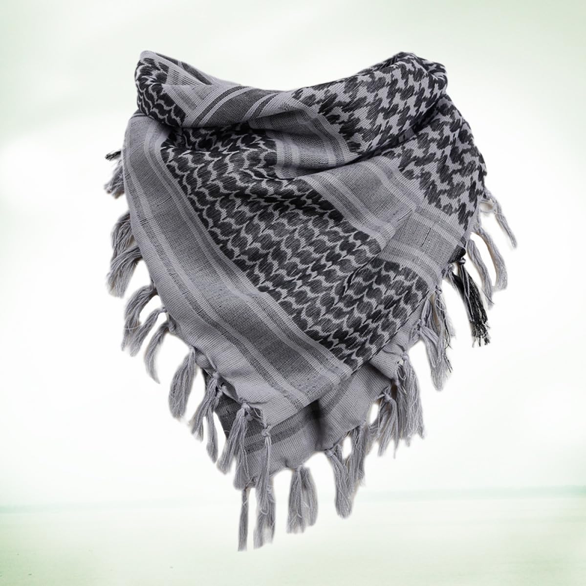 Sciarpa Militare in Cotone Quadrata Stile Arabo per Uomo Unisex, Scaldacollo per Inverno e Attività All'aperto, Protegge dal Sole e Mantiene Caldo Collo