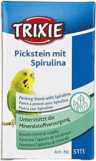 Trixie 5111 Pickstein mit Spirulina für Wellensittiche, Kanarien