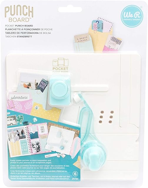 We R Memory Keepers Pocket Punch Board Journal, Multi-Colour 660484