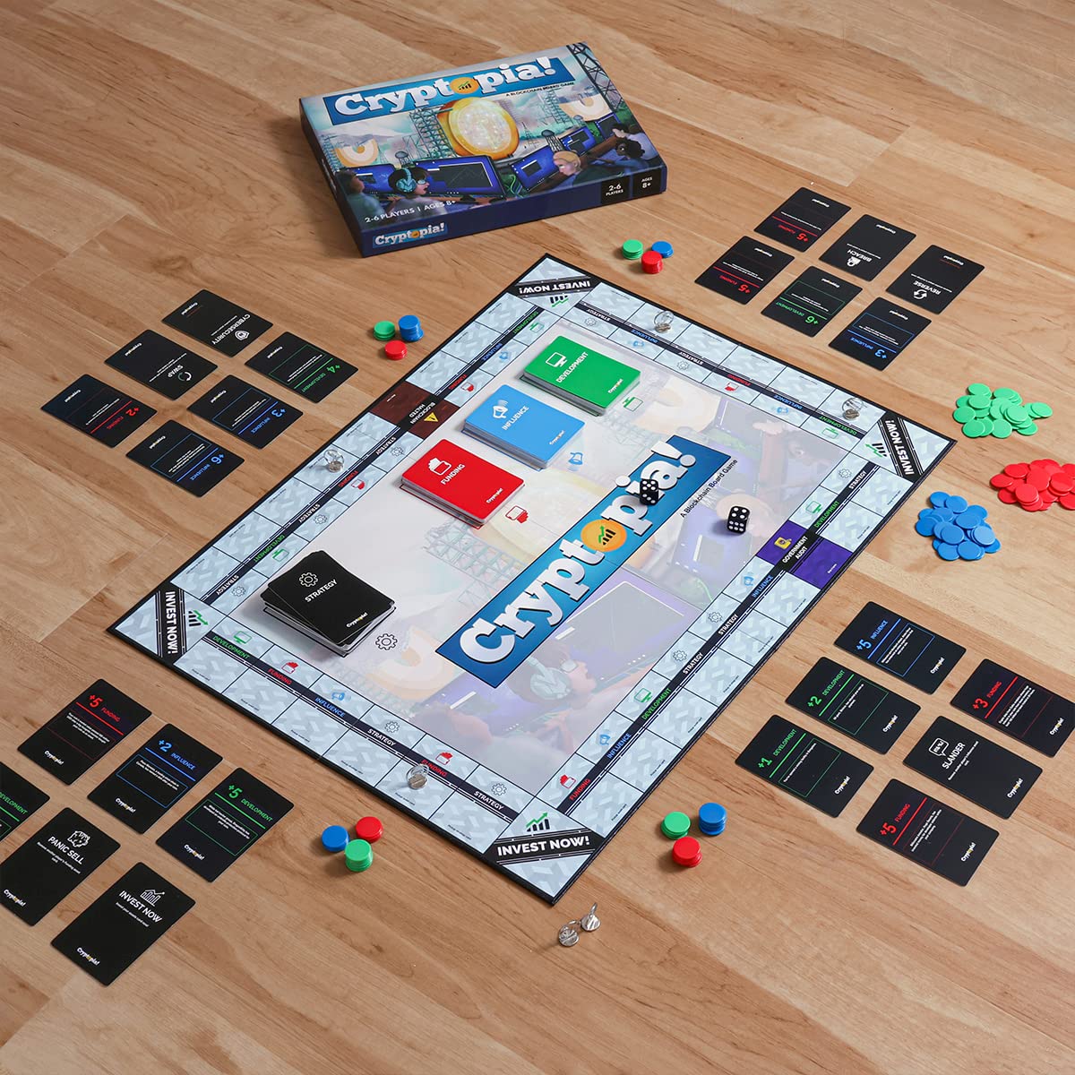 Cryptopia A Blockchain Board Game Crypto Themed Family Fun, Collect and  Invest, 2-6 Players, Ages 8+: Buy Online at Best Price in UAE - Amazon.ae