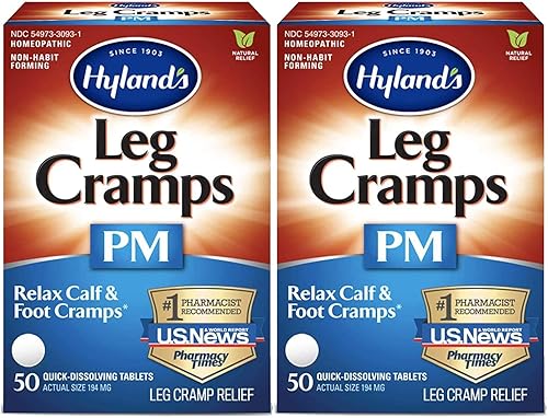 Hyland's Calambres de pierna tabletas PM 50 EA (pack de 2)