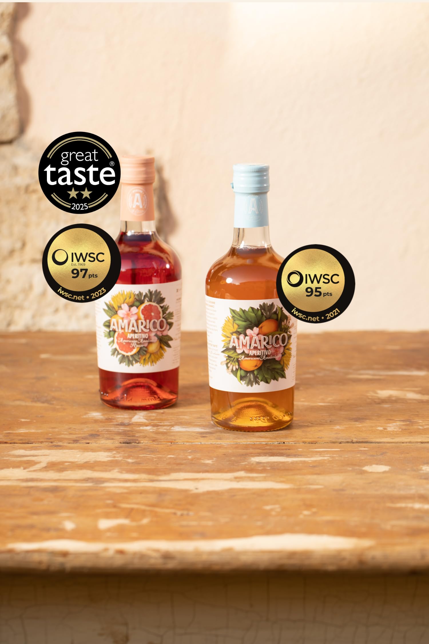 Amàrico Rosso – Aperitivo Analcolico Italiano 50cl | Bitter Analcolico per Spritz | Note di Ciliegia e Pompelmo
