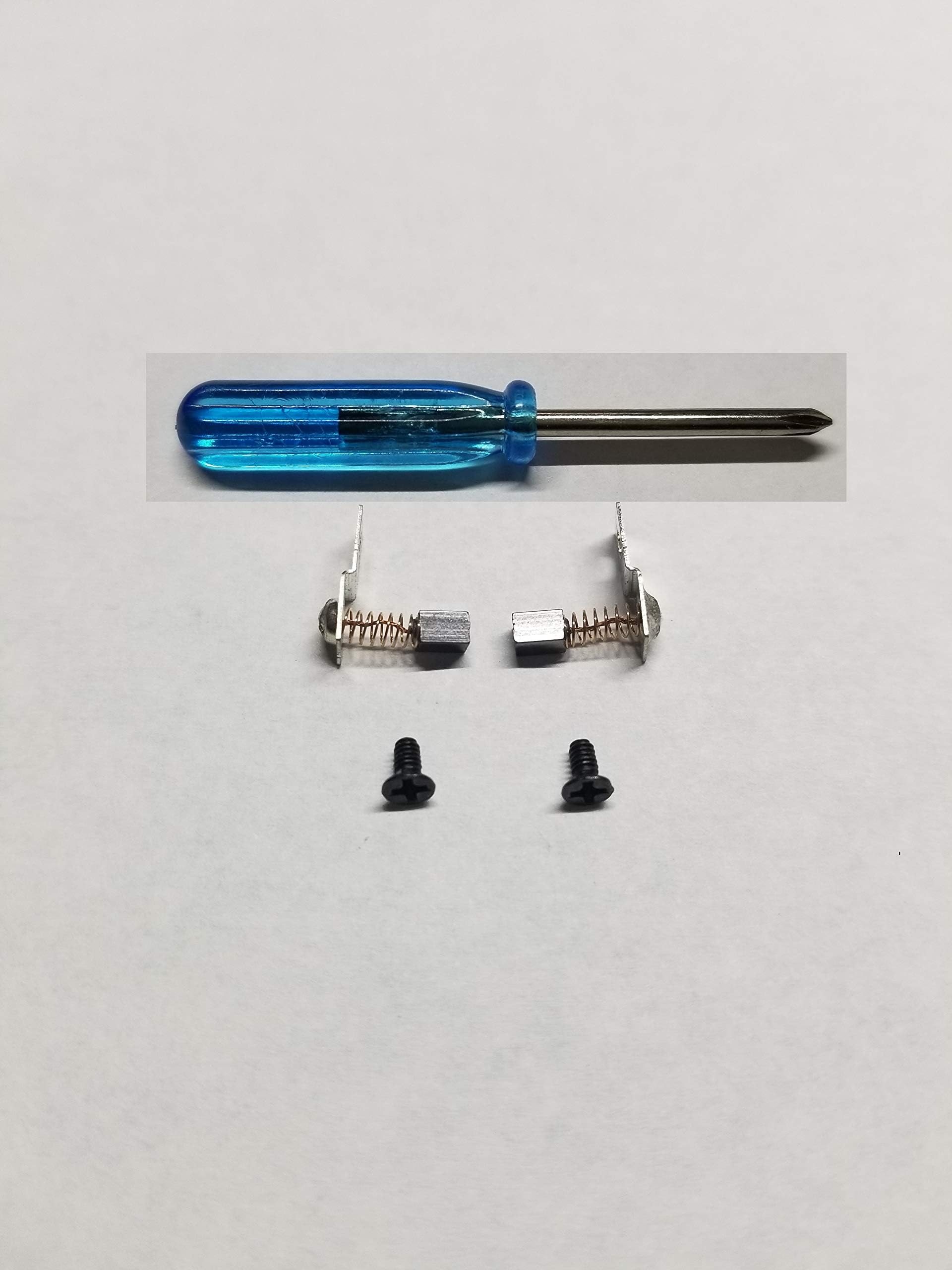 DRILLREPAIRS.COM Replacement Carbon Motor Brush Set, 2 Screws and Mini Screwdriver Tool For KUPA UPower UP200 UG12 Drill