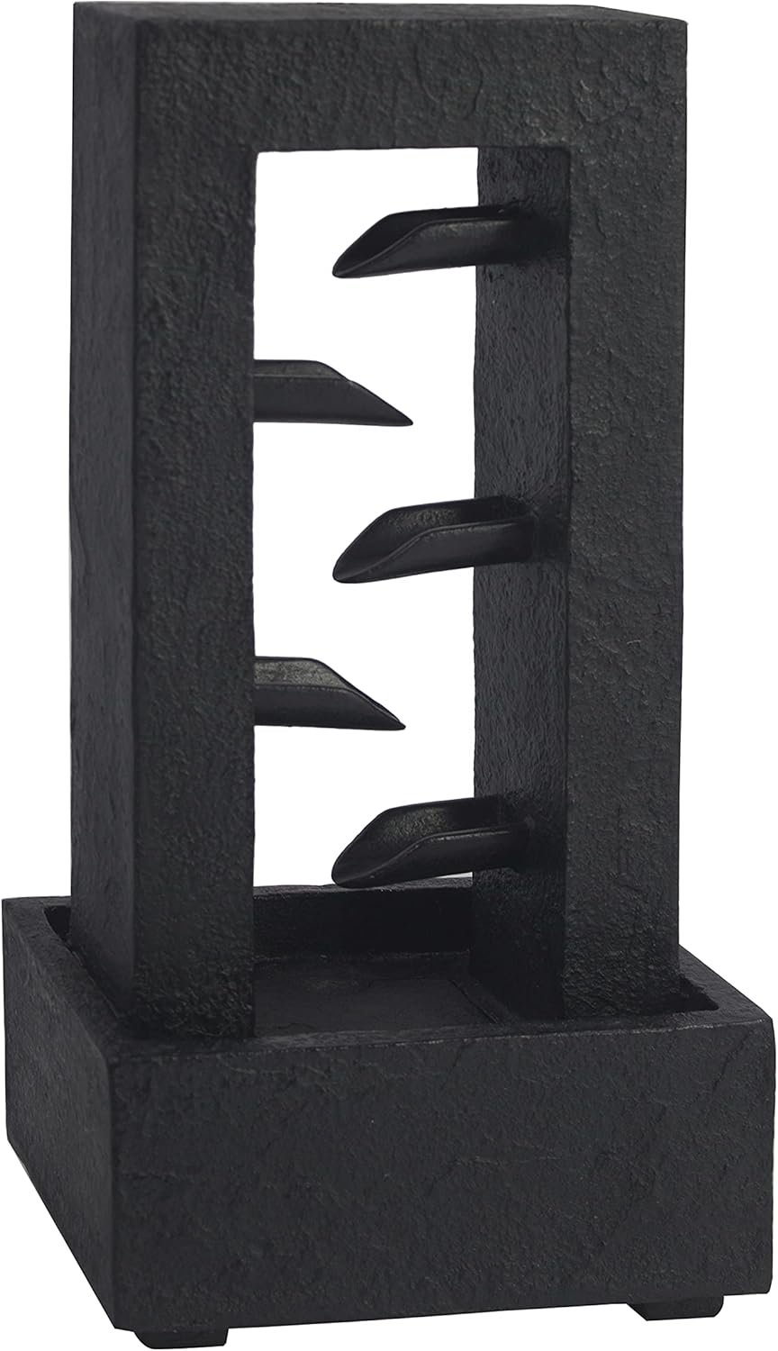 EITMOW Natural Slate Tabletop Waterfall Fountain for Indoor and Outdoor Decoration 18.7“H : Patio, Lawn & Garden