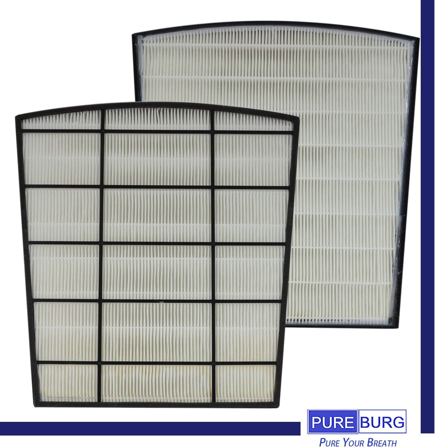 PUREBURG Replacement Filter Set Compatible with Hunter HP800 Air Purifier,H13 True HEPA + 4 x Activated Carbon Pre-Filter Air Clean Dust VOCs Odor - Image 4