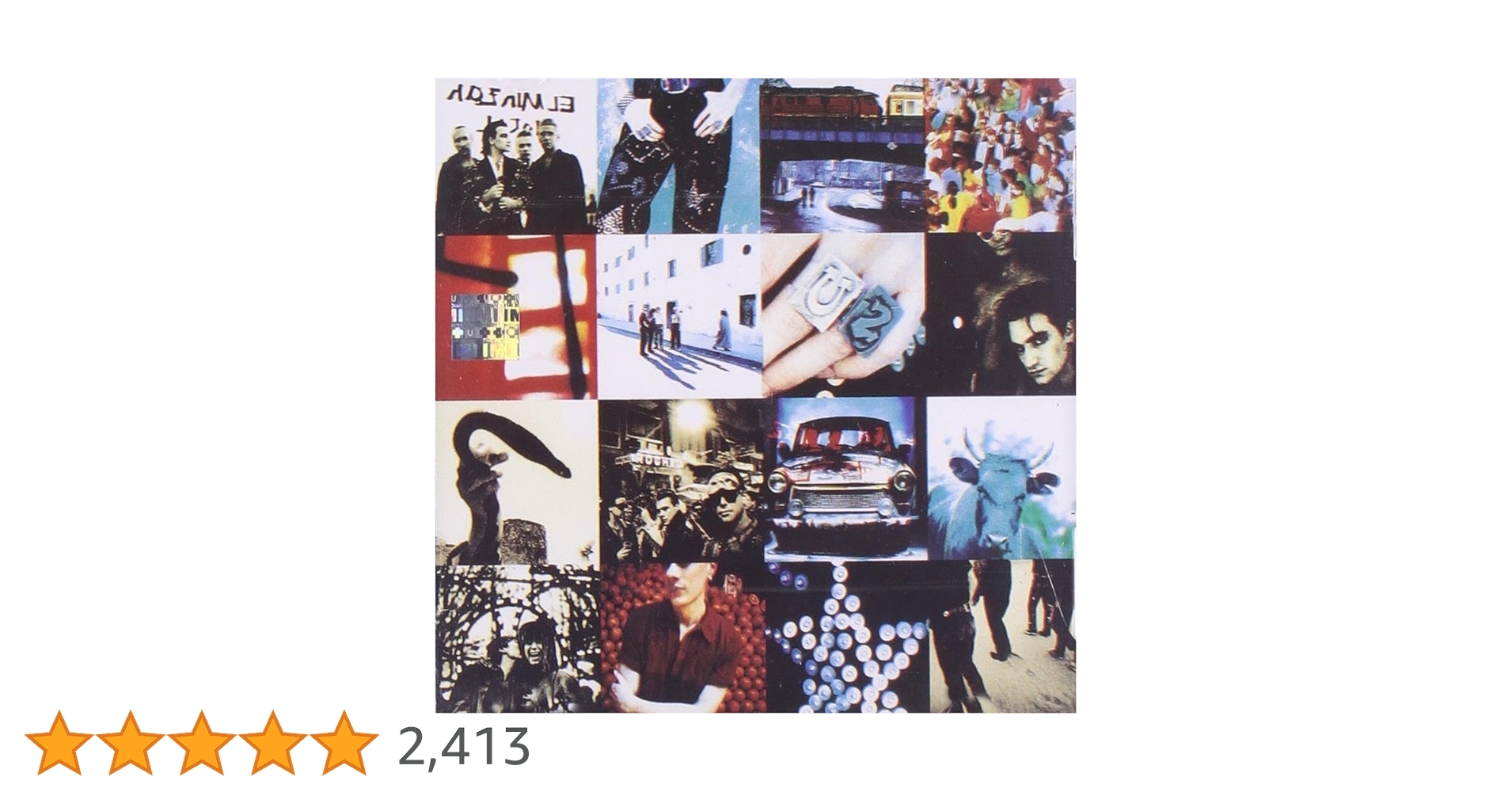 【UKオリジナル盤】U2 「Achtung Baby」　レコード U2 Achtung Baby - Uncensored Sleeve + Opened shrink