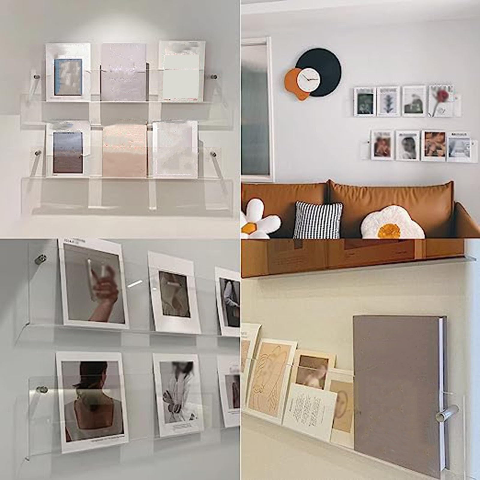 Acryl tijdschriftenhouder wandhouder 2-pack, wachtkamer Acryl tijdschriftenhouder wandhouder 2-pack, wachtkamer