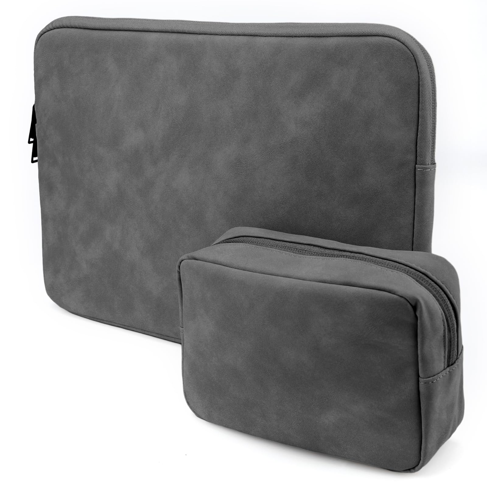 Avakot Laptop Sleeve, 13-13.3 inch Laptop Sleeve Case-360 Protective Waterproof Portable Laptop Bag, Compatible with MacBook Air/Pro M1 M2, Lenovo/ASUS/Dell/Surface with Accessory Pack | Dark Gray
