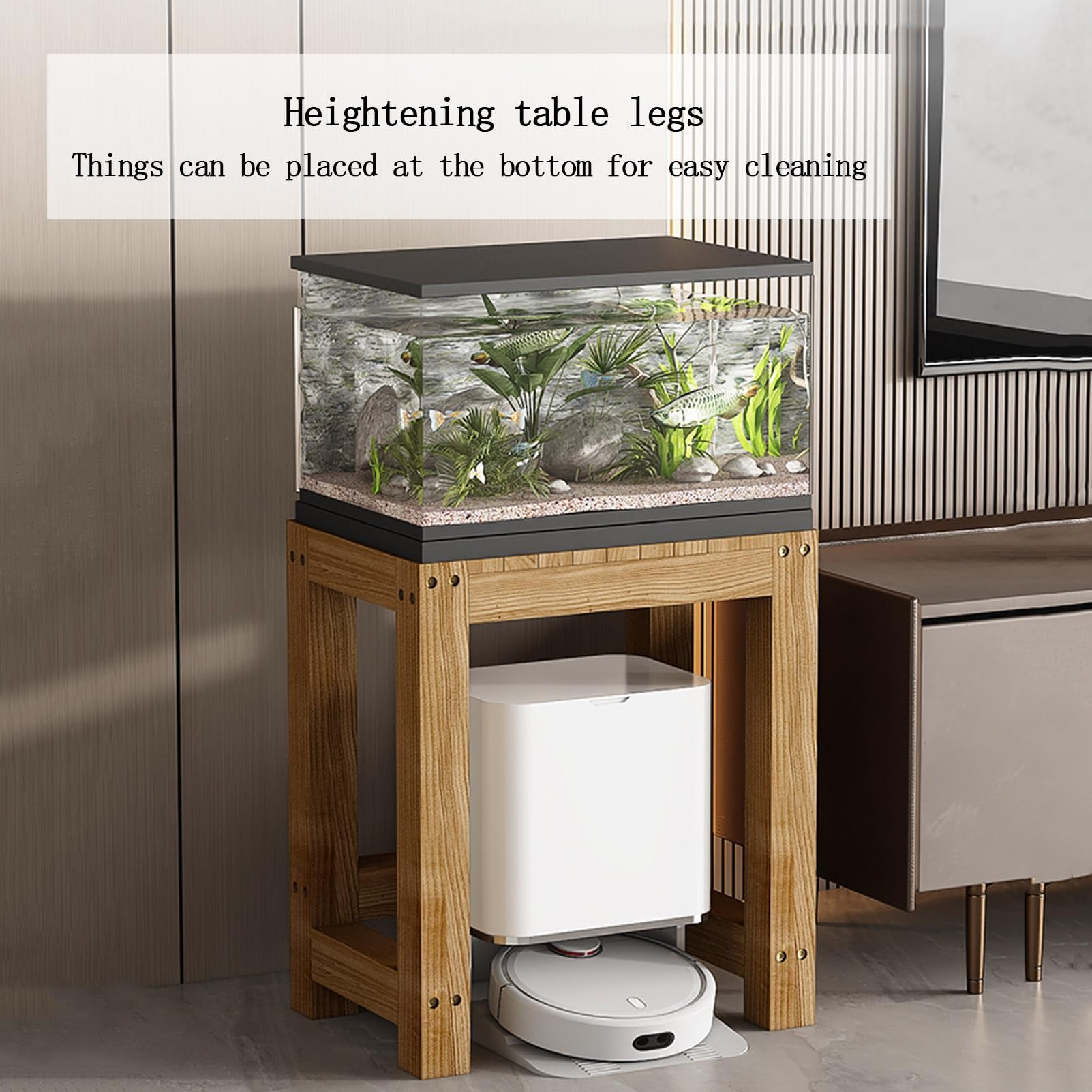 Holz-Aquarienständer für Reptilienterrarien, robuster Tisch für das Homeoffice, hohe Tragkraft(100x40x50cm)
