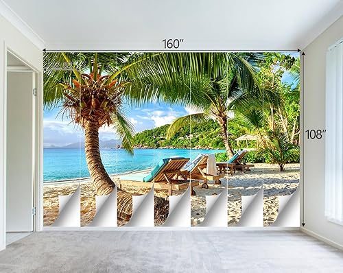 Miniatura 4 de Mural en relieve 3D con diseño de flores rosas y árboles, para dormitorio, decoración de habitación, sala de estar, fondo de televisión, mural de