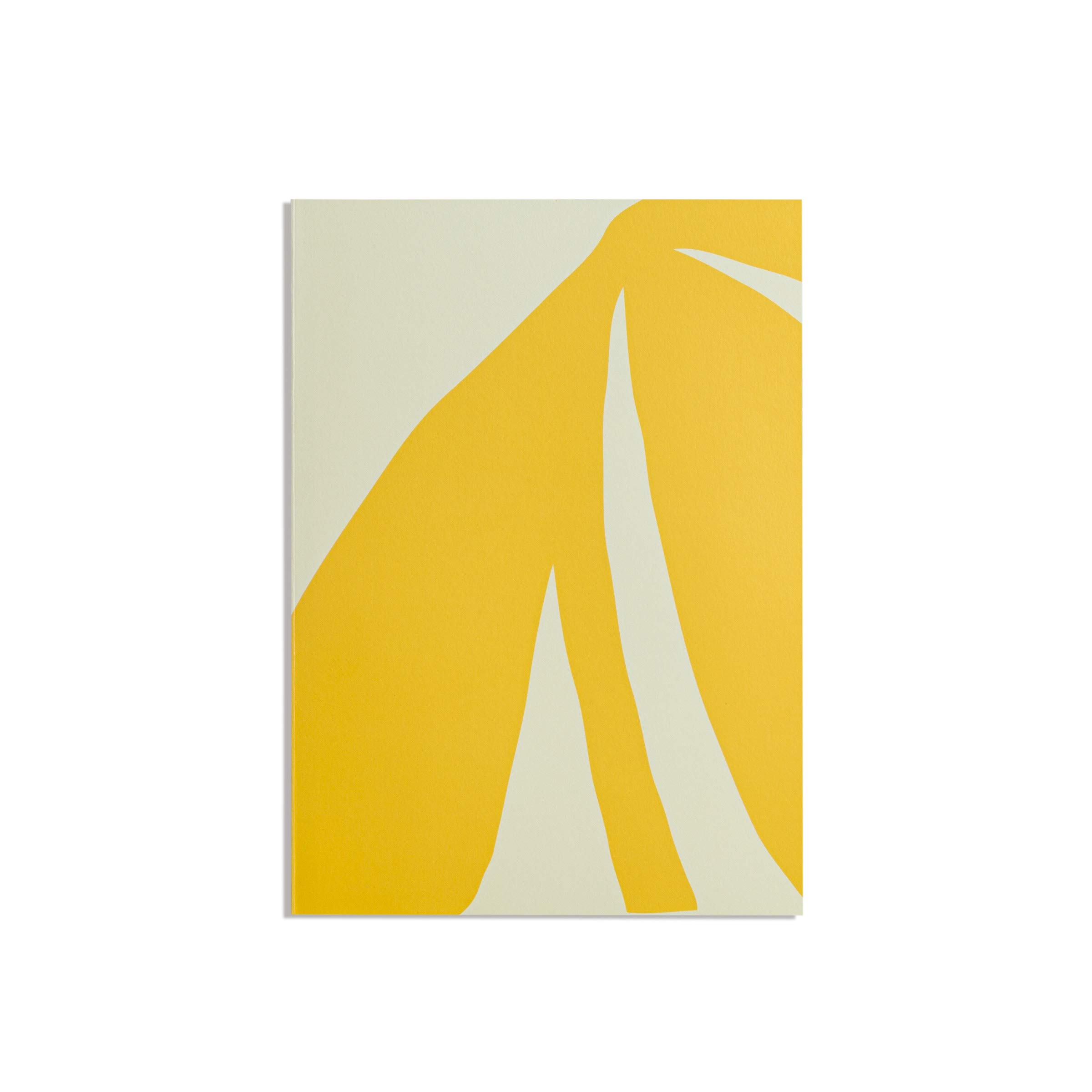 Carnet de notes ligné Poketo jaune abstrait de 128 pages sans arbre