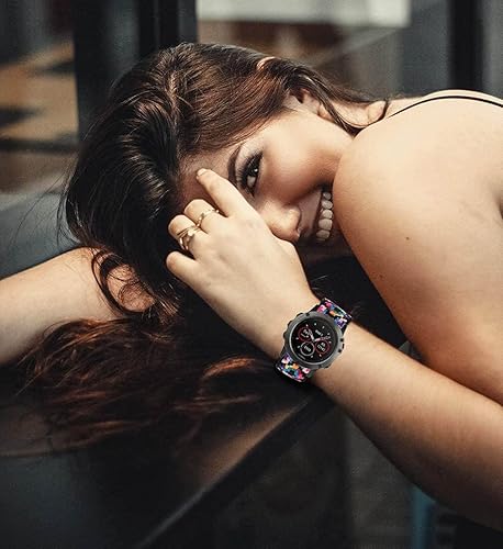 Miniatura 7 de Olytop Fenix 7Fenix 6Fenix 5epix 2 - Correa elástica de repuesto de nailon elástico de 0.866 pulgadas de ajuste rápido y fácil para Garmin Instinct,