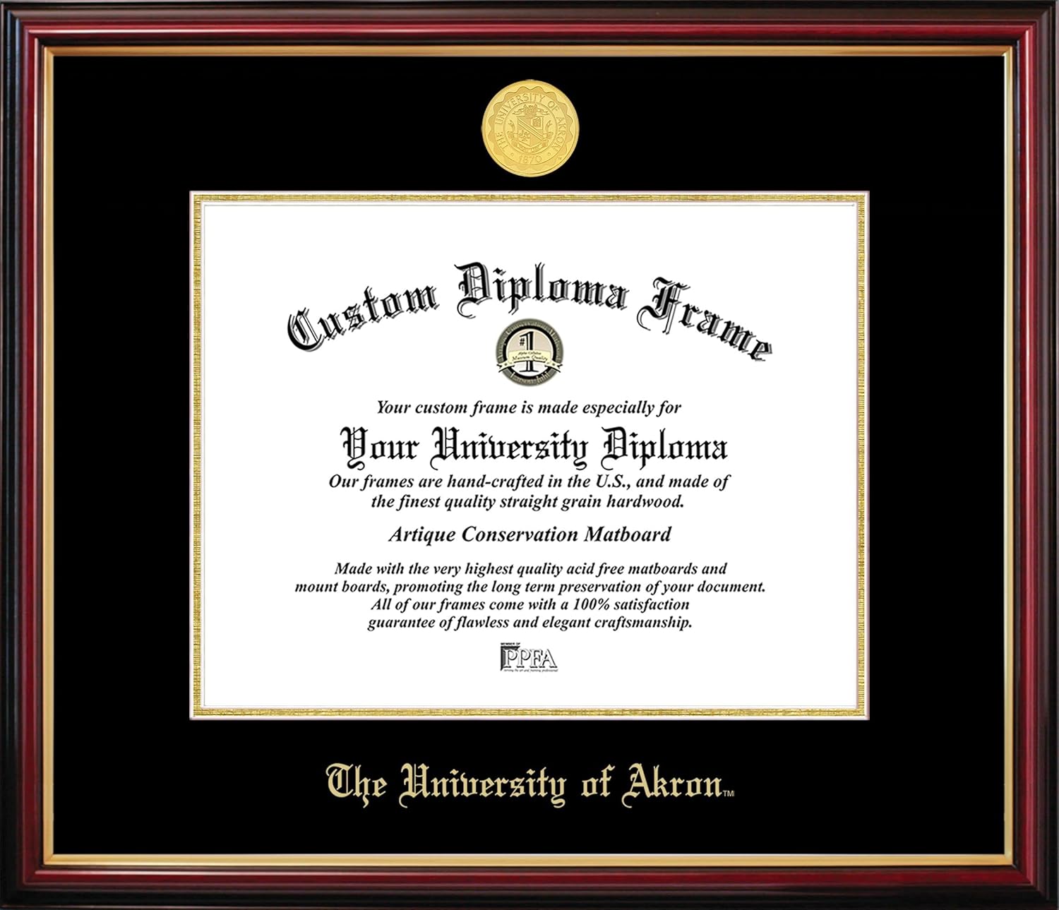Campus Images University of Akron Petite Diploma Frame