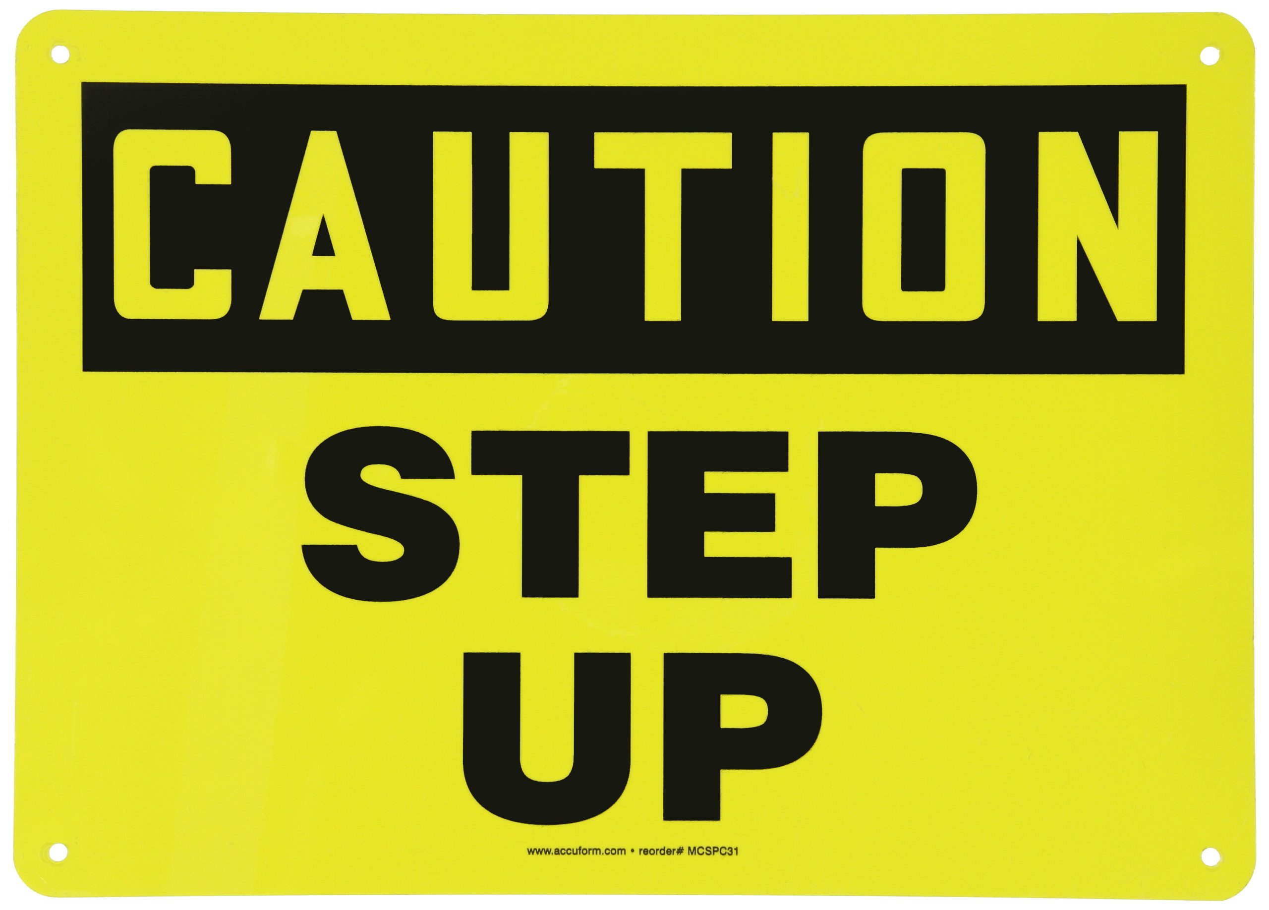 Panneau Antichute Attention Step Up Aluminium Face aux Risques de Trebuchement - 2