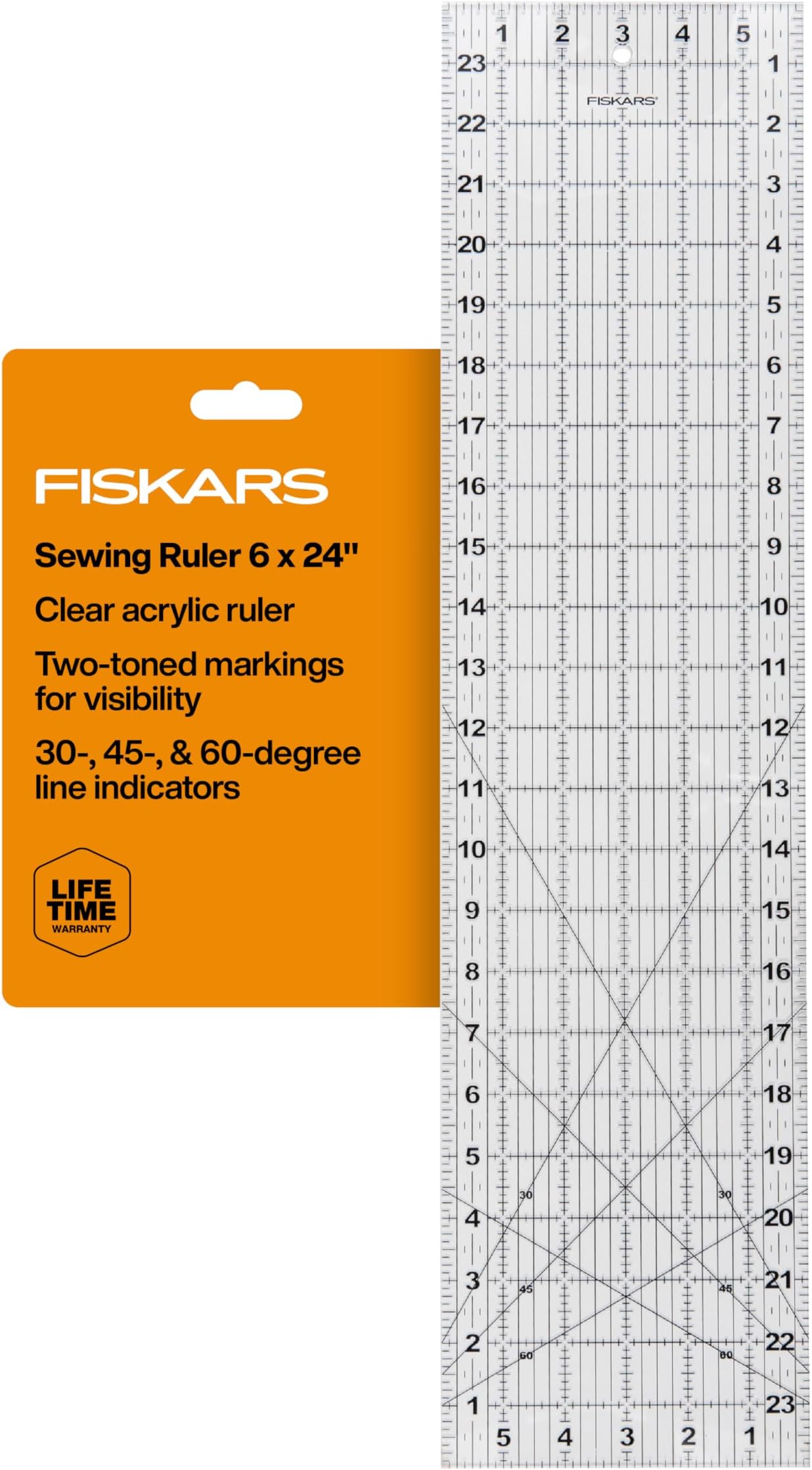 Fiskars® Sewing Ruler (6 in. x 24 in.)