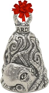 Guardian Bell Animals Good Luck Bell w/Keyring & Black Velvet Gift Bag | Motorcycle Bell | Lead-Free Pewter | Made in USA
