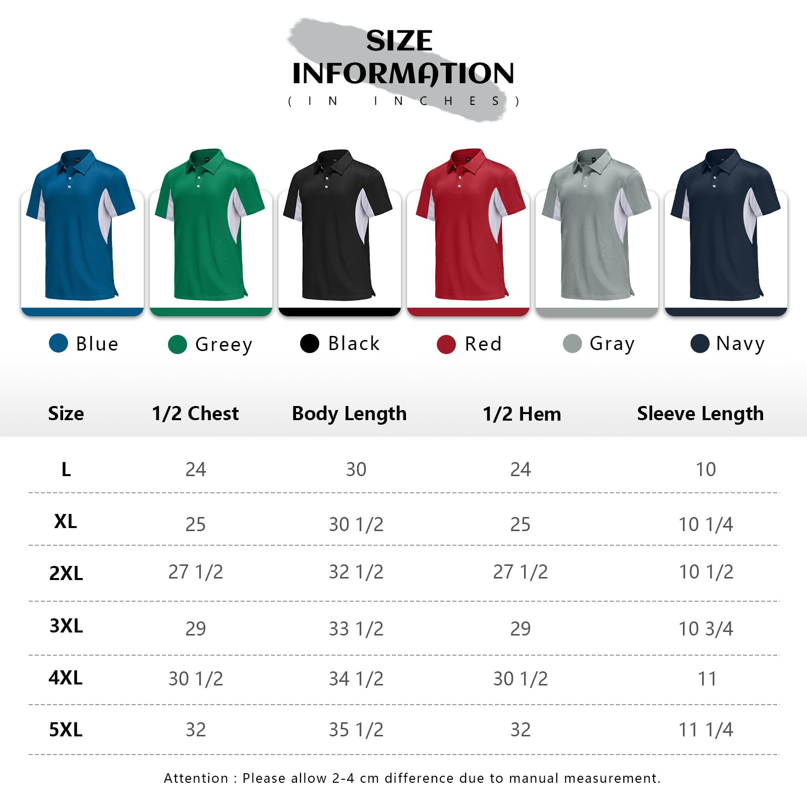 Polo da golf da uomo a maniche corte T-shirt da tennis atletica traspirante Dry Fit Performance Sport Golf Shirt