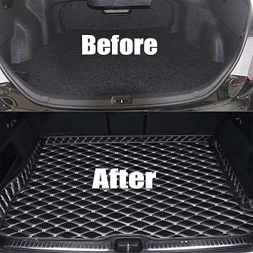 Car Trunk Mat Boot Liner for Jaguar F-type Convertible 2017-2020, XPE-Material Cargo Tray Mat, Heavy-Duty Waterproof Protection, Non-Slip Durable Boot Accessory,Red