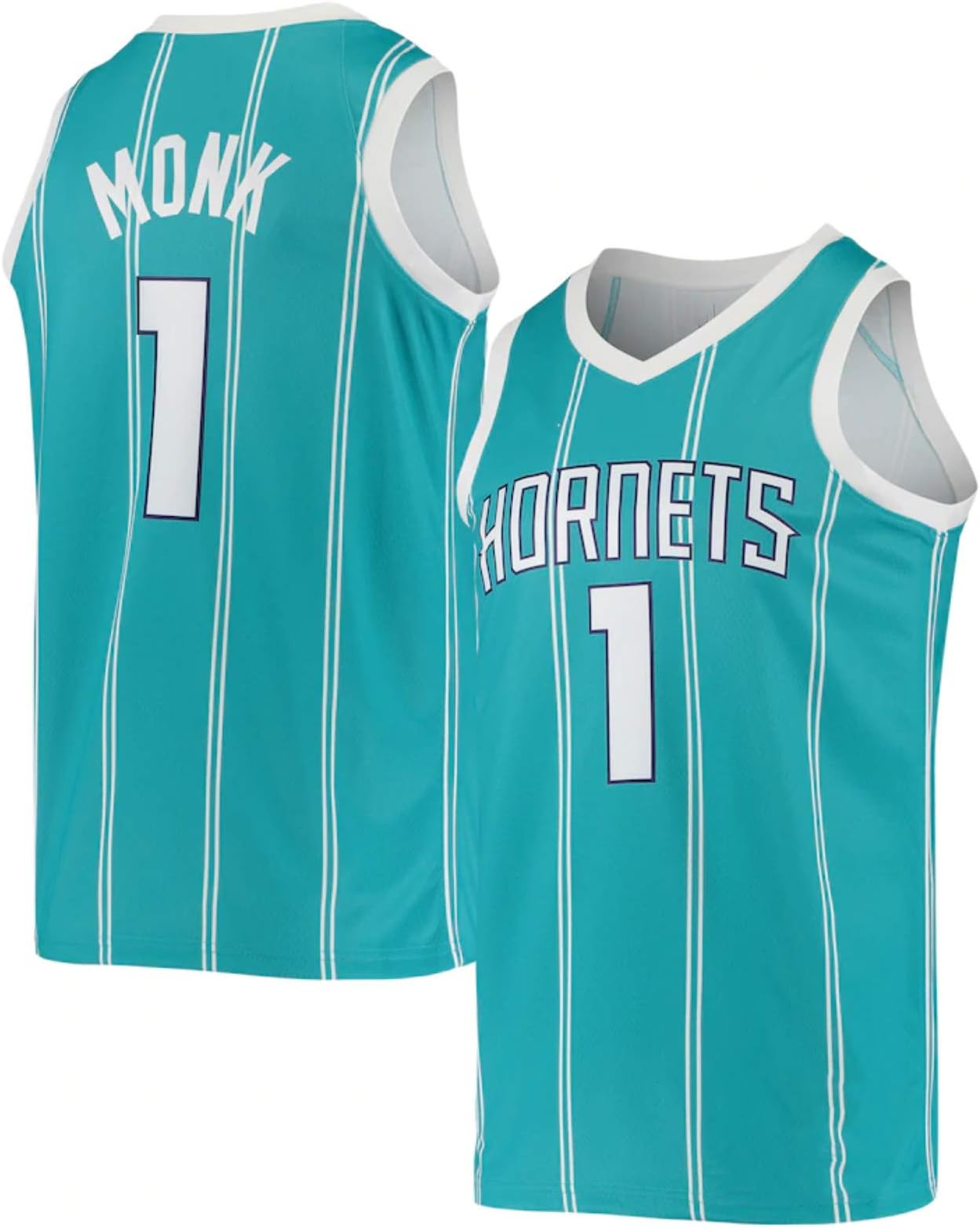 HZHEN Men's Basketball NBA Jerseys,Malik Monk 1# Charlotte Hornets Jersey - Mesh Sport Vest Tops Sleeveless T-Shirt Uniforms,S (165~170CM / 50~65KG)