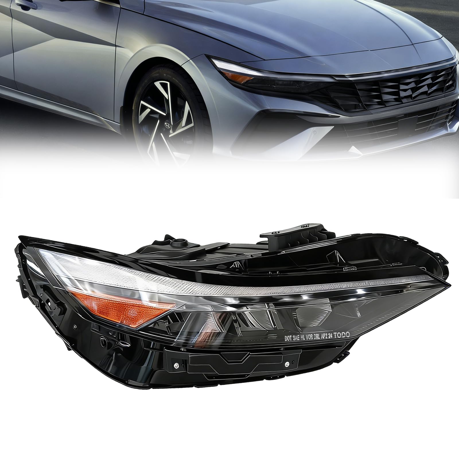 Photo 1 of BOMLING LED Headlight Assembly for Hyundai Elantra 2024-2025 (Right)