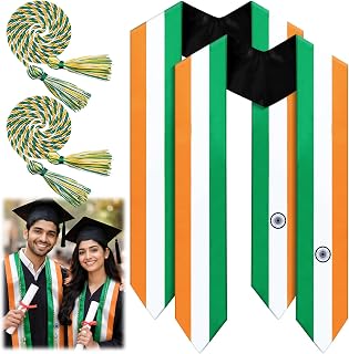 Country Flag Graduation Stole Sash Honor Cords Class of 2026 First Generation Grad Stole for International Students