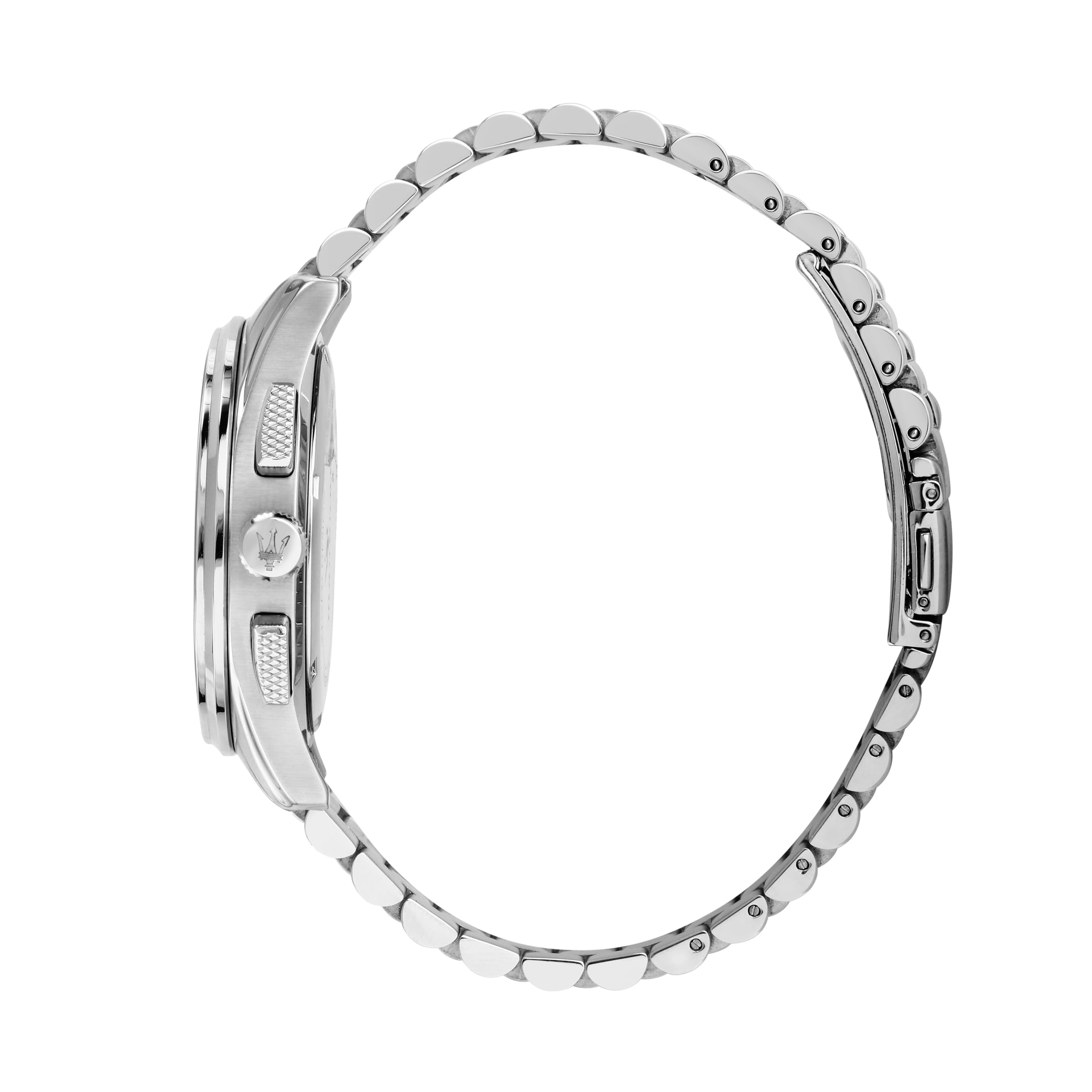 Maserati Orologio Uomo, Cronografo, Analogico, 42 mm, Collezione SORPASSO, Lucido e Satinato