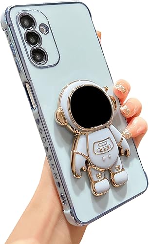 phylla Funda de teléfono para Samsung Galaxy A24 0.14 oz 6.5 pulgadas, diseño de astronauta chapado de lujo, con bonito corazón de amor, patrón phylla Funda de teléfono para Samsung Galaxy A24 0.14 oz 6.5 pulgadas, diseño de astronauta chapado de lujo, con bonito corazón de amor, patrón