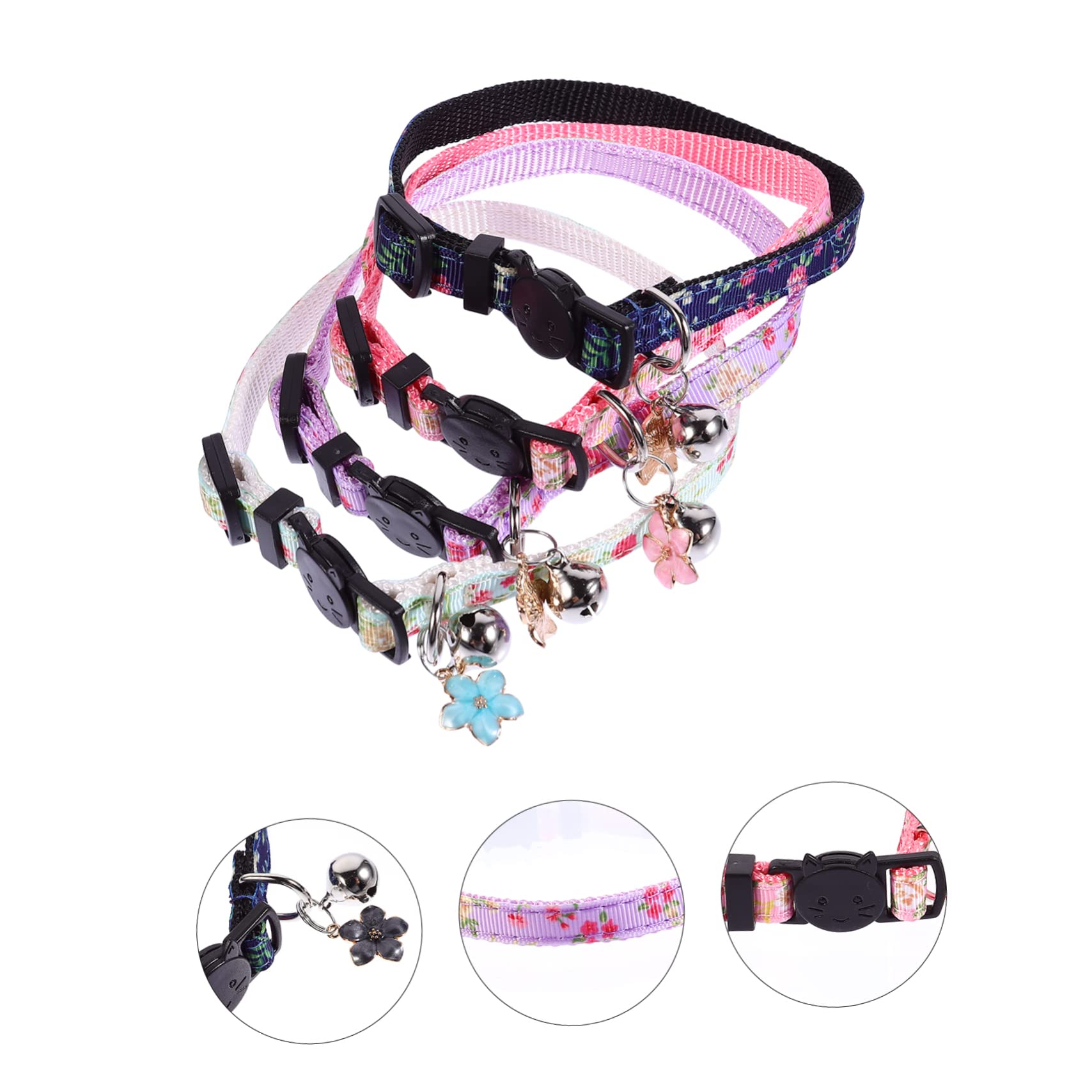 Happyyami 12piezas Collar Floral para Gatos Diseño y Accesorio De Cuello para Mascotas para Fiestas y Ocasiones Especiales