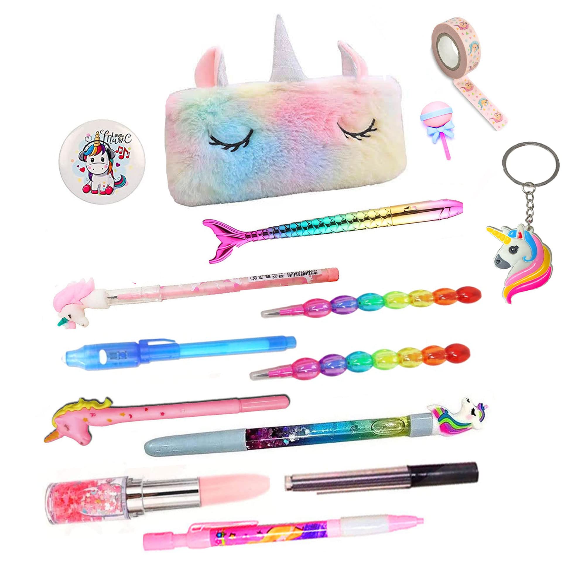 KOBBET Unicorn School Stationery Set For Kids Party Favor Gift Set Christmas Gift For Girls Diwali Gift New Year Gift Unicorn Theme Return Gift Sets Unicorn Pen Pencil Pouch Combo(Style 3),Multicolor (B0BM6GP897) Amazon Price History, Amazon Price Tracker